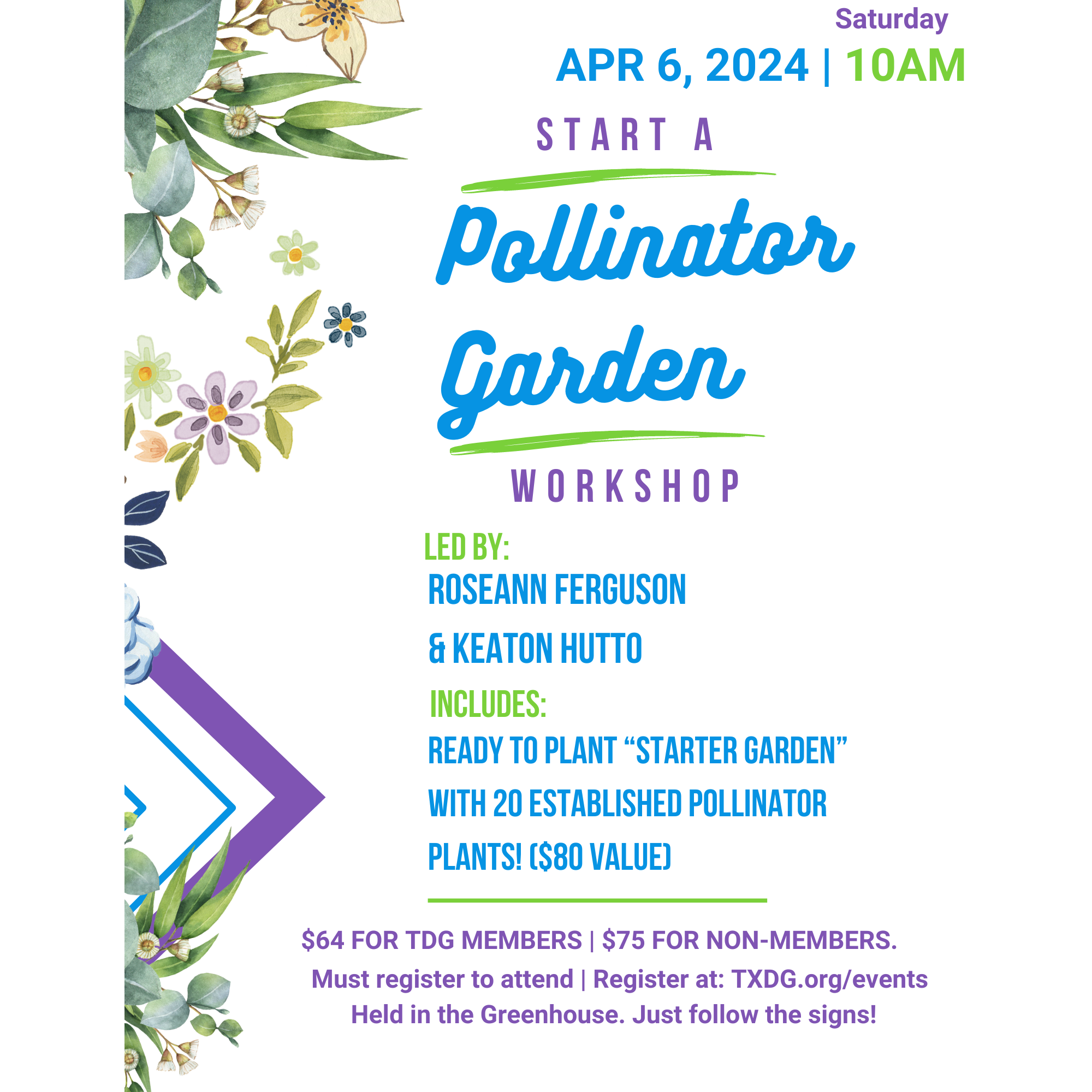 Start a Pollinator Garden Workshop